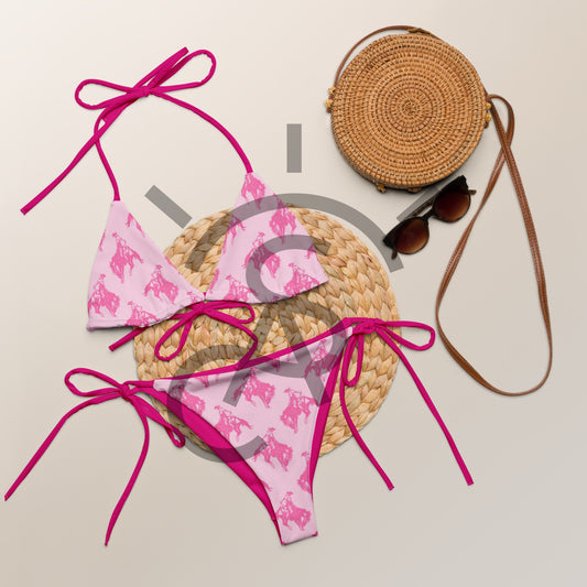 Pink Western 2-Piece Bikini Set